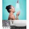 High Pressure Shower Head 3 Inches Showerhead Chrome with Adjustable
