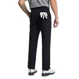 M MAELREG Winter Golf Pants for Men Thermal Regular Fit - 30"/32"/34" Casual Warm Brushed Fleece Lined Pants Men Black