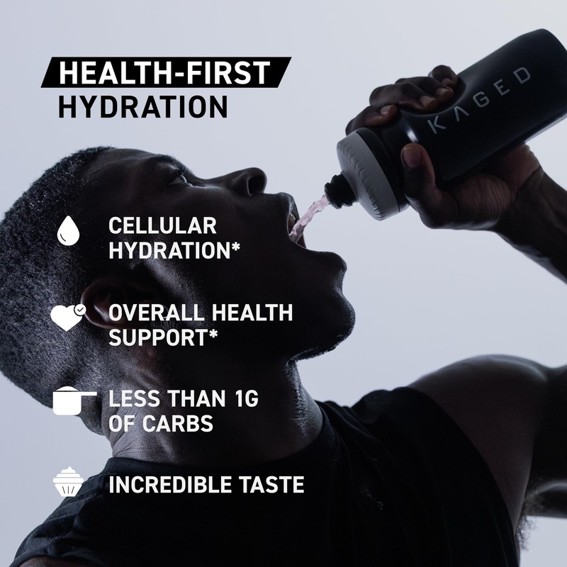 Kaged Daily Hydration | Sugar Free Electrolyte Powder Drink Mix