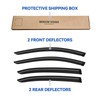 Window Visors Rain Guards for 2014-2018 Mazda 3 Sedan, Out-Channel