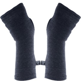 ALTIDUDE Terry Arm Warmers Fingerless 100% Merino Wool Dark Grey