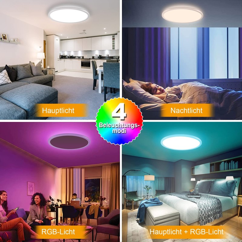 Nigecue 24 W LED Starry Sky Ceiling Light Flat with
