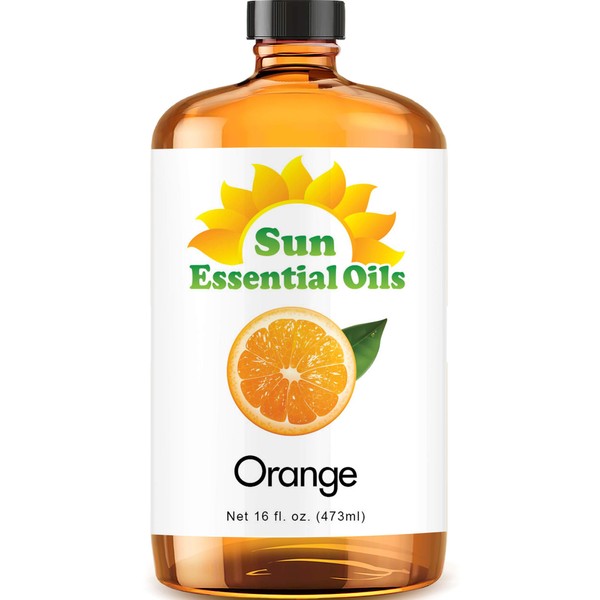 Sun Essential Oils 16oz - Orange (Sweet) Essential Oil - 16 Fluid Ounces