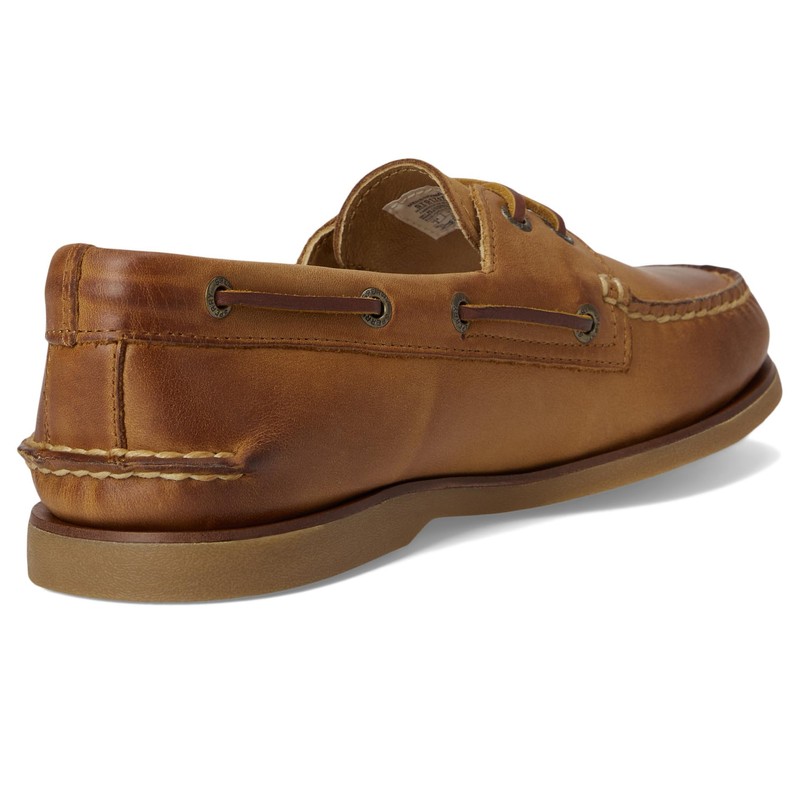 Sperry Men's Gold A/O 2-Eye Boat Shoe, Medium Beige, 11.5