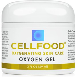 Cellfood Skin Care Oxygen Gel, 2 oz. Jar - Blended with Highest-Quality Aloe Vera and Lavender Blossom Extract - Topical Skin Formulation Containing Cellfood - Promotes Healthier, Youthful Complexion