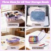 GigabitBest 3 Pack Deep Clear Hard Shell Zipper Cases with