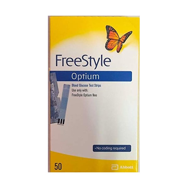 Abbott Freestyle Optium 50 Glucometer Strips