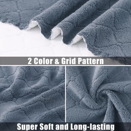 Mordimy 24 Pack Kitchen Cloths Dish Towels (10" x 10", Dark Grey & White), Super Soft and Absorbent Dish Cloths, Coral Velvet Microfiber Cleaning Cloth, Nonstick Oil Fast Dry Dishcloths