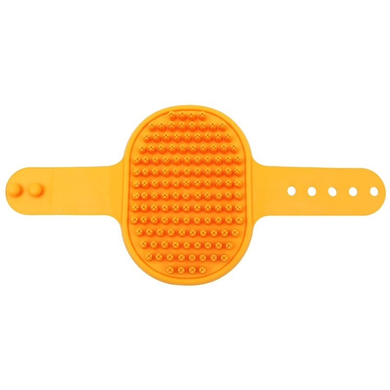 Tiardey 3pcs Pet Grooming Shampoo Brush,Soothing Massage Rubber Bristles Curry