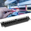 UTP 12Port Cable Rack CAT6 RJ45 Ethernet Network Data Patch