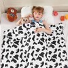yescool Weighted Blanket 10 Pounds Cooling Weighted Lap Blanket, Cow
