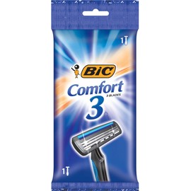 BIC BIC Comfort 3 Men's 3-Blade Disposable Shaving Razor, Individually Wrapped Men's Razors, 36 Count(pack of 1)