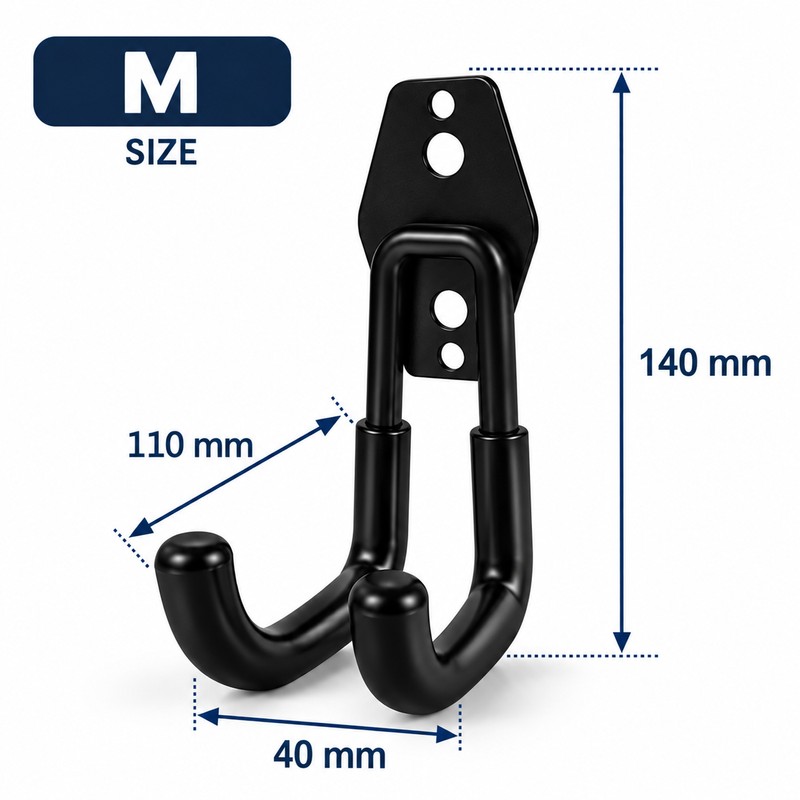 Heavy Duty Wall Mount Hook for Garage Storage – Iron