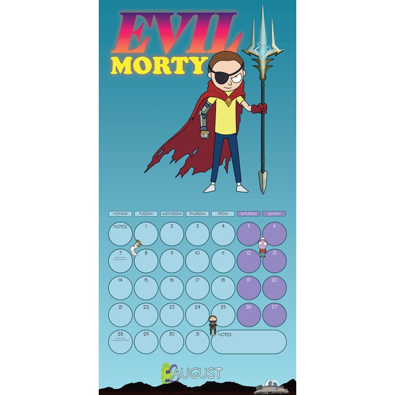 Rick & Morty Square Calendar