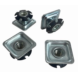 4 Pack Threaded Star Type 1"(OD) Square Tubing Insert 5/16-18 Threads S71-325