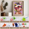 GAROMIA Paint by Numbers Adult DIY Girls Painting Colourful Flowers
