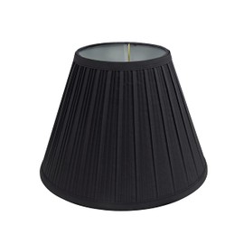 Aspen Creative 59127A Transitional Empire Shape Uno Construction Lamp Shade, Black, 6" Top x 12" Bottom x 9" Slant Height