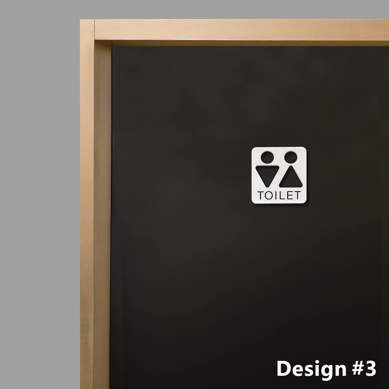 Art Design Acrylic Toilet Sign Sign Sign Plate, Fashionable, Made
