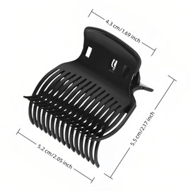 12-Pack Anti-Slip Curl Claw Clips for All Curling Iron Sizes - Heat-Resistant Plastic Hair Holders for Secure Styling, Reusable Curl Holders for Salon-Quality Waves