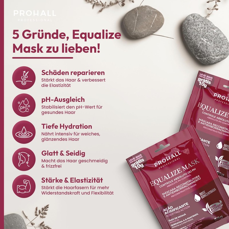 Tiefenpflegende Haarmaske für Keratin, Coloriertes & Blondiertes Haar-pH Normalisierende Conditioner