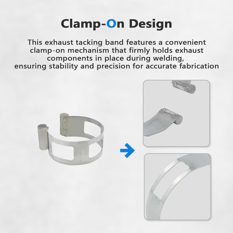 2 Inch (50.8 mm) Stainless Steel Welding Tacking Band Clamp,Clamp-On