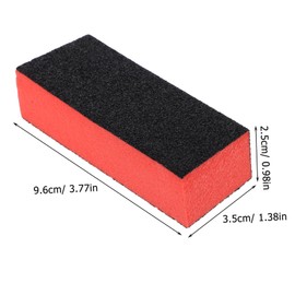 FOMIYES 10pcs High-density Polishing Sponge Nail Buffer Blocks Ergonomic Manicure Tool for Smooth Finishing for Professional and Home Use Black