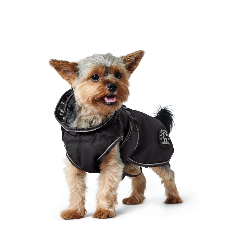 HUNTER UPPSALA Waterproof Reflective Dog Coat 75 Black