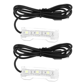 ECSiNG 2Pcs Small Aquarium Light Black Wire White Light USB Strip Water Plant Light USB Mini Desktop Fish Tank White LED Lights Aquarium Accessories