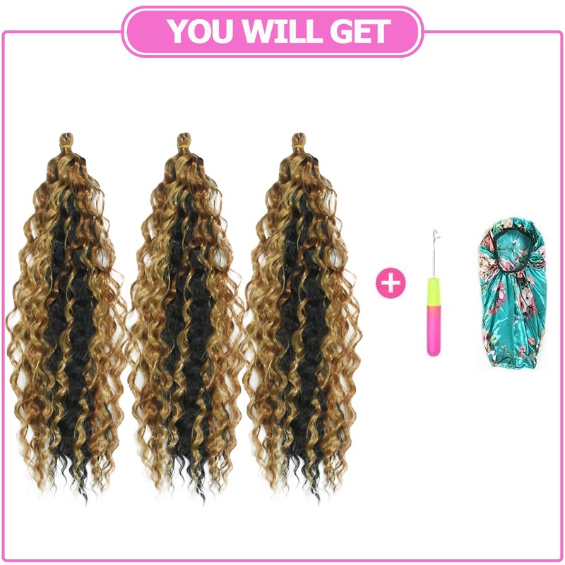 Dsoar Deep Wave Braiding Hair Deep Twist Wavy Synthetic Hair