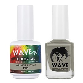 WAVEGEL Soak-Off Gel & Nail Lacquer Matching Duo Set - Simplicity Collection - #P141 Wrinkle In Time I 0.5 Oz