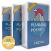 Agile Planning Poker Cards for 12 People (3 Sets) -