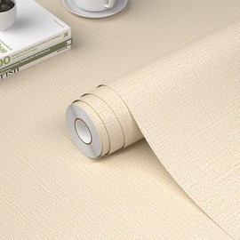 WADILE Papel tapiz de despegar y pegar, 23.6 x 118 pulgadas, papel de contacto de tela de zacate para gabinetes/encimeras, impermeable, papel de pared para tirar y pegar para recámara, papel pintado autoadhesivo con textura