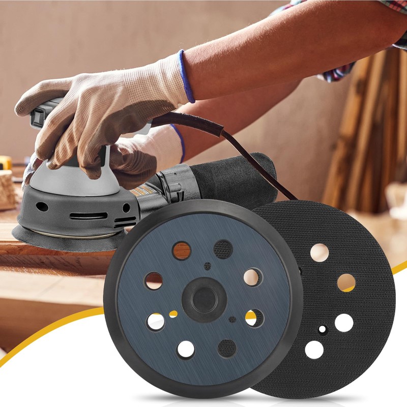 3 Pack 5 Inch 8 Hole Orbital Sander Replacement Pad