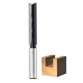 Extra Long Straight Router Bit 1/2 Shank, 1/2" Cut Dia, 2-1/2" Cut Length, Double Flute Straight Cut Router Bit, with Updated C3 Carbide, Great for Woodworking Groove, dado or Hollow by SICWOOD