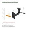 SAILING 5 Pack Coat Hooks - Matte Black Robe Hooks