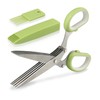 Herb Scissors, Multipurpose 5 Blade Kitchen Herb Shears Cutter with