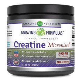Amazing Formulas Creatina Monohidratada Micronizada 5000 Mg                                                                                           