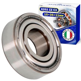 Ball Bearing 6202 ZZ C3 BB1-0622DD for the Engine with Size 15 x 35 x 11 mm - Made in Italy MONTERAL