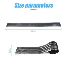Carbon Car Rear Bumper Protector,Bumper Protector Strip,Universal Flexible Rear Bumper Guard Protector for Car,Anti-scratch Rear Bumper Protector for Car Pickup Truck SUV (Black 35.4" X3")