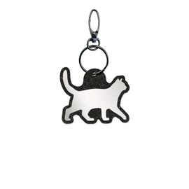 Reflexy Cat in Side Profile Reflector Pendant - Recycled Felt Pedestrian Reflector Reflector Pendant Cat Kitten Pet House Cat Animal Rental Kitty