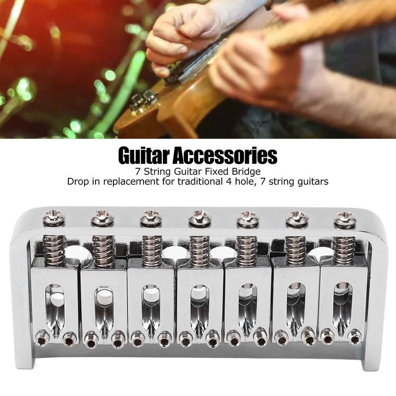7 String Guitar Fixed Bridge Metal Tailpiece Electric Guitars Replacement