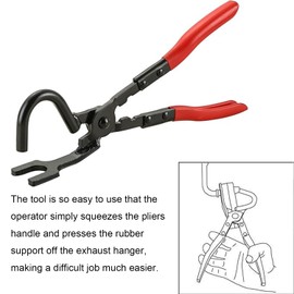 Exhaust Hanger Support Removal Tool,Pliers with Rubber Hanger Brackets for Easy Removal and Installation, Compatible with All Exhaust Rubber Hangers