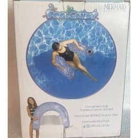 PoolCandy Glitter Purple Sun Chair Float Mermaid Floating Pool Candy-Adult/Teen 48x38x11