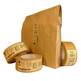 3xPro Tape 184HD Rubber High Tensile Kraft Paper Tape Carton Sealing, Recyclable Brown Cellotape, Packing Parcel wrapping gift Cardboard Boxes, & Moving House, Eco Friendly Packaging Fragile sellotape