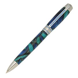 Penn State Industries PKPRPEN3 Princess Twist Ballpoint Pen Kit Woodturning Project (1, Chrome with Blue Stones)