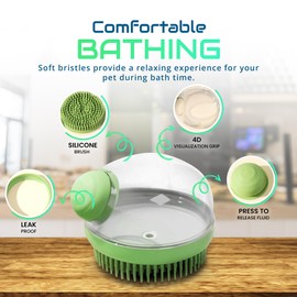 Desser Pet Care 3-in-1 Pet Grooming Kit - Pet Nail Clipper, Pet Toothbrush & Pet Shower Brush - Ideal Pet Gifts for Dogs & Cats - Essential Dog Supplies & Cat Accessories