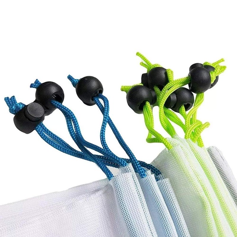 VERALY.MX Set 12pzs Bolsas Ecológicas Reutilizables Malla Lavables Para Guardar