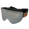 Rare RH123PL-2 MBK/SLV Snow Goggles, Polarized Lenses