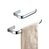 Flybath 2pc Bathroom Accessories Set - Towel Ring and Toilet
