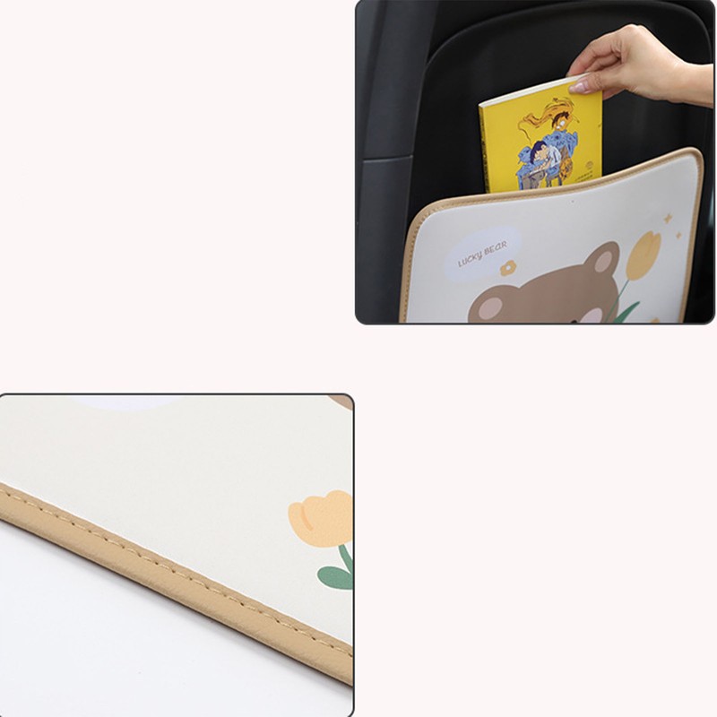 Car Back Seat Kick Pad Dust Resistant Protective Seat Back